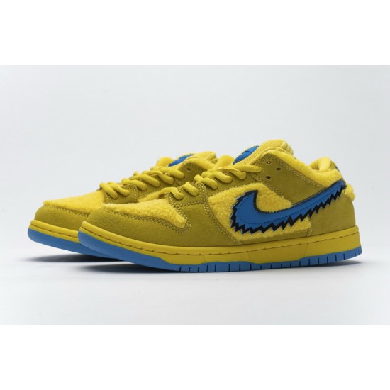Grateful Dead x Nike SB Dunk Low Pro QS "Yellow Bear" Yellow Blue CJ5378-700