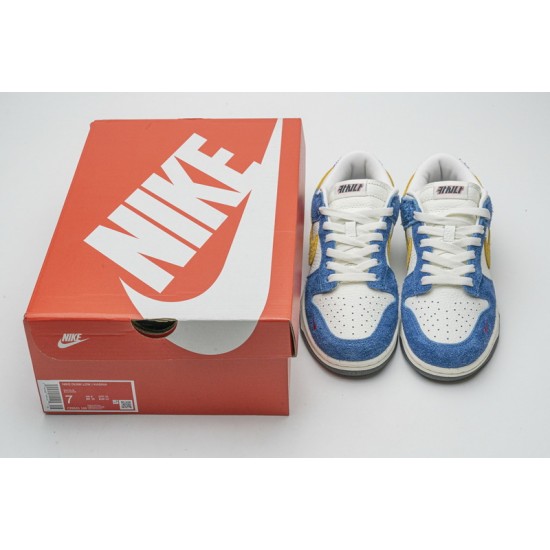Kasina x Nike Dunk Low "80s Bus" Blue Yellow CZ6501-100