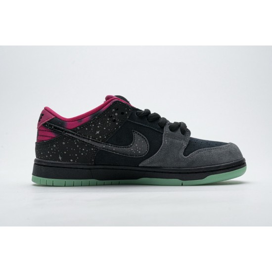 Nike Dunk Low Premium SB AE QS "Northern Lights" Black Red 724183-063
