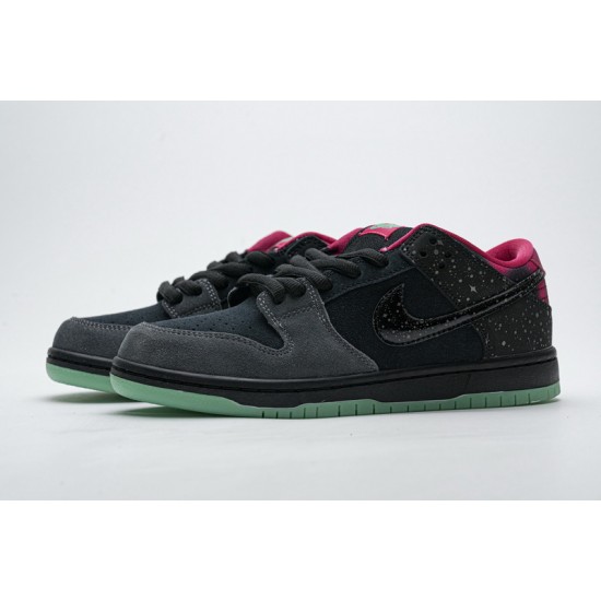 Nike Dunk Low Premium SB AE QS "Northern Lights" Black Red 724183-063