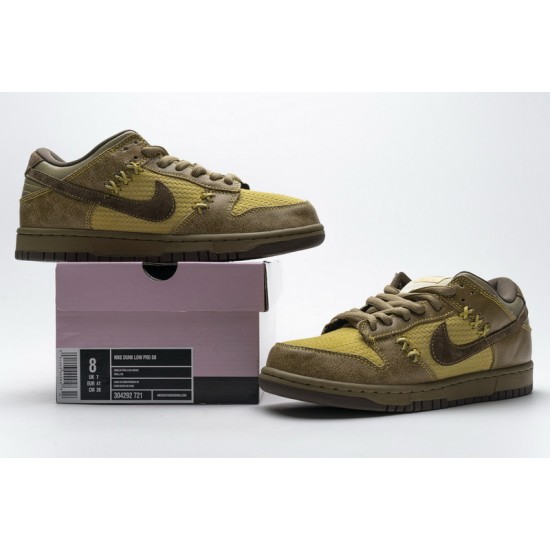 Nike Dunk Low Pro SB "Shanghai 2" Brown Yellow 304292-721