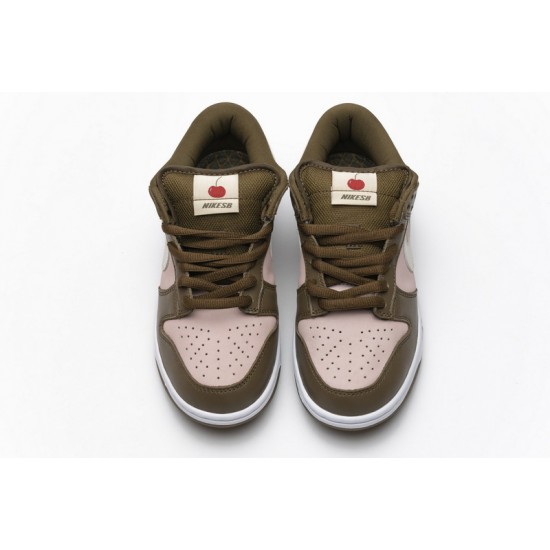 Nike Dunk Low Pro SB "Stussy Cherry" Brown Pink 304292-671