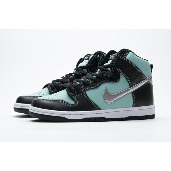Nike SB Dunk High PRM "Diamond" Blue Black 653599-400