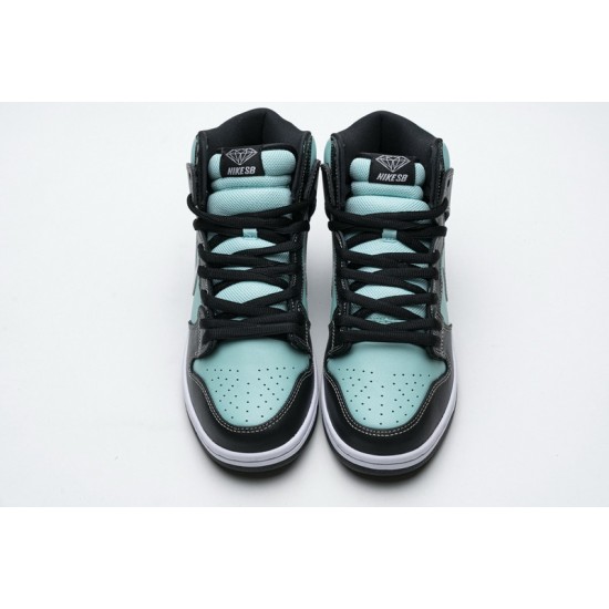 Nike SB Dunk High PRM "Diamond" Blue Black 653599-400