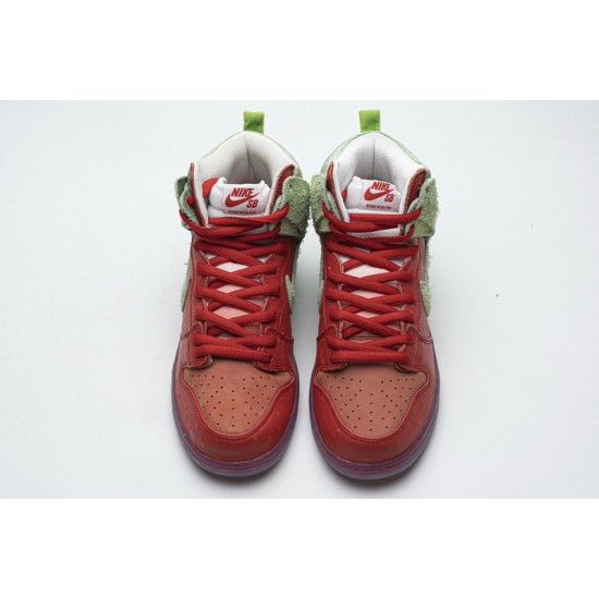 Nike SB Dunk High "Strawberry Cough" Red Green CW7093-600