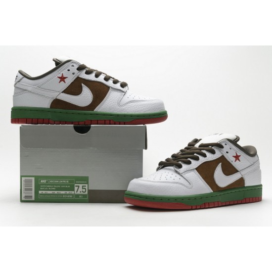 Nike SB Dunk Low "California-Cali Pecan White" White Green Red 304292-211