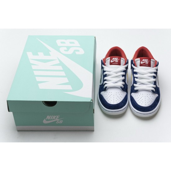 Nike SB Dunk Low "Ishod Wair BMW" White Blue Silver Gold 839685-416