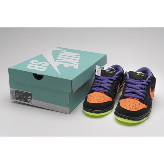 Nike SB Dunk Low "Night Of Mischief" Black Purple Orange BQ6817-006