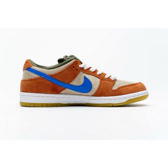Nike SB Dunk Low Pro "Corduroy" Orange Blue BQ6817-201