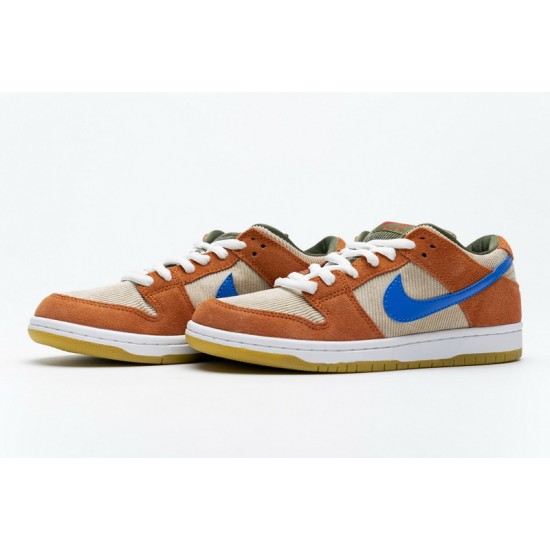 Nike SB Dunk Low Pro "Corduroy" Orange Blue BQ6817-201