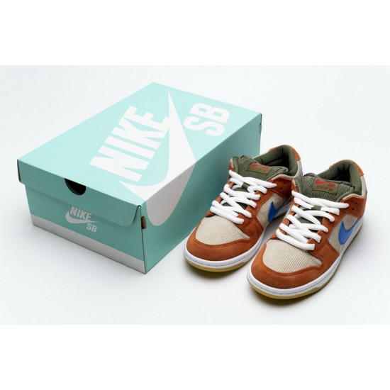 Nike SB Dunk Low Pro "Corduroy" Orange Blue BQ6817-201