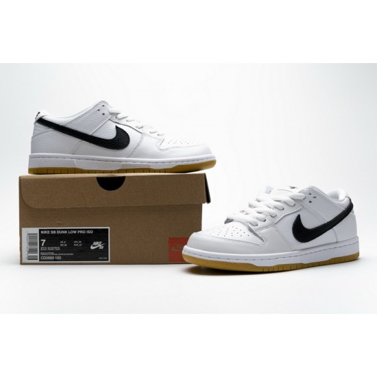 Nike SB Dunk Low Pro "ISO Orange Label" White Black CD2563-100