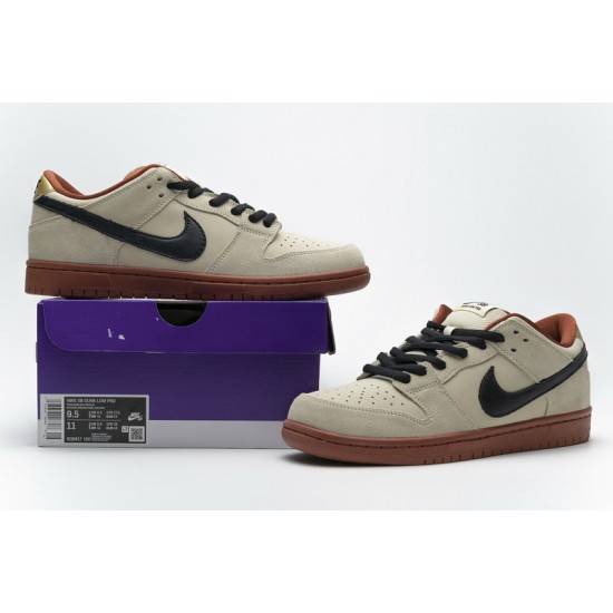 Nike SB Dunk Low Pro "Muslin" White Brown BQ6817-100