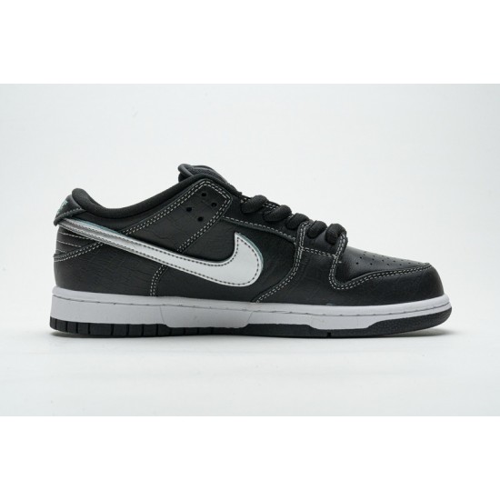 Nike SB Dunk Low Pro OG QS "Black Diamond" Black Silver BV1310-001