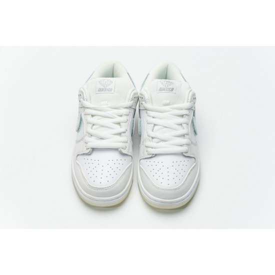 Nike SB Dunk Low Pro QS "Diamond Supply" White Silver BV1310-100 36-46