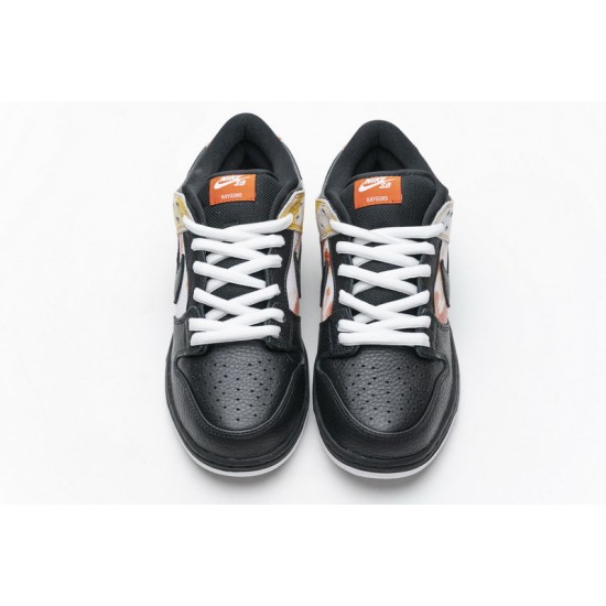 Nike SB Dunk Low Pro QS "Roswell Raygun" Black Yellow Orange BQ6832-001