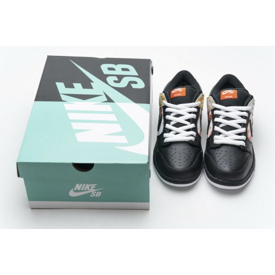 Nike SB Dunk Low Pro QS "Roswell Raygun" Black Yellow Orange BQ6832-001