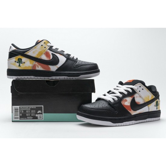Nike SB Dunk Low Pro QS "Roswell Raygun" Black Yellow Orange BQ6832-001