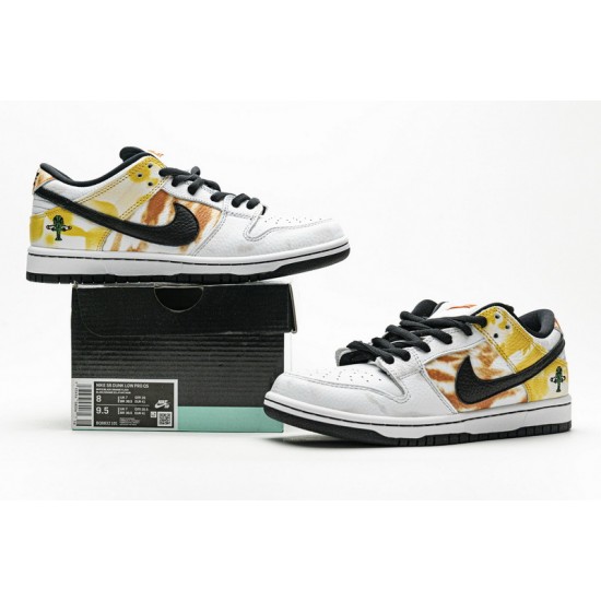 Nike SB Dunk Low Pro QS "Tie-Dye Rayguns" White Yellow Orange BQ6832-101