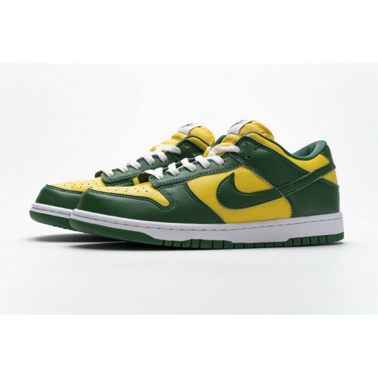 Nike SB Dunk Low SP "Brazil" Green Yellow CU1727-700