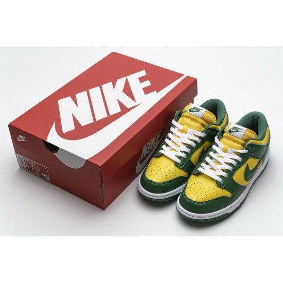Nike SB Dunk Low SP "Brazil" Green Yellow CU1727-700