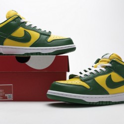 Nike SB Dunk Low SP "Brazil" Green Yellow CU1727-700