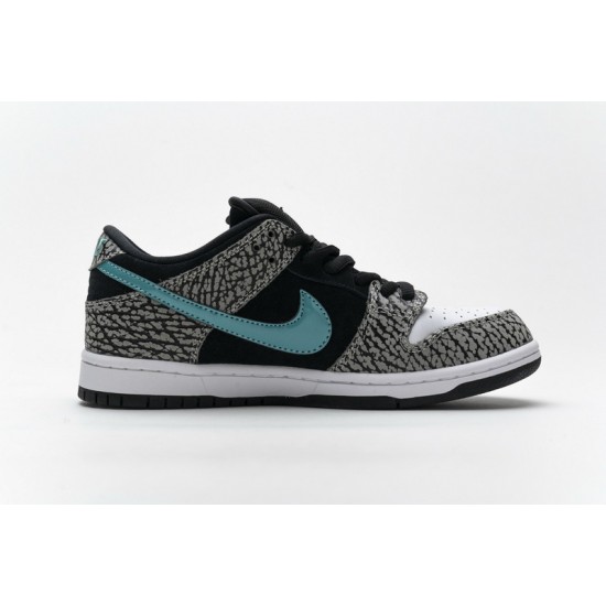 Nike SB Dunk Low "Atmos Elephant" Black White Blue BQ6817-009