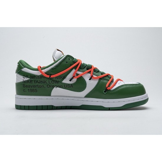 Off-White x Nike Dunk SB Low "Pine Green" White Green CT0856-100