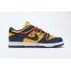 Off-White x Nike Dunk SB Low "White Michigan" Blue Yellow CT0856-700