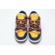 Off-White x Nike Dunk SB Low "White Michigan" Blue Yellow CT0856-700