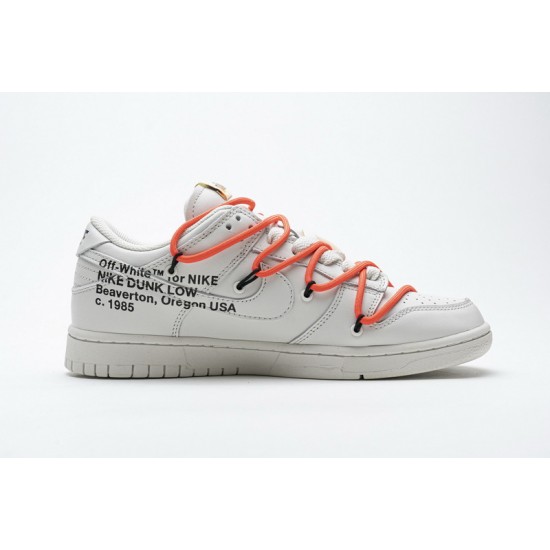 Off-White x Nike SB Dunk Low White Orange CT0856-900