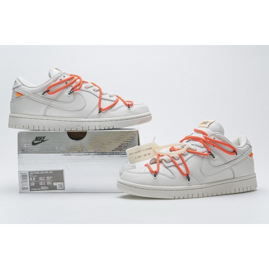 Off-White x Nike SB Dunk Low White Orange CT0856-900