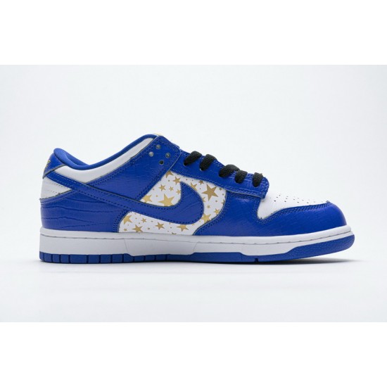 Supreme x Nike SB Dunk Low "Blue Stars" Blue White DH3228-100