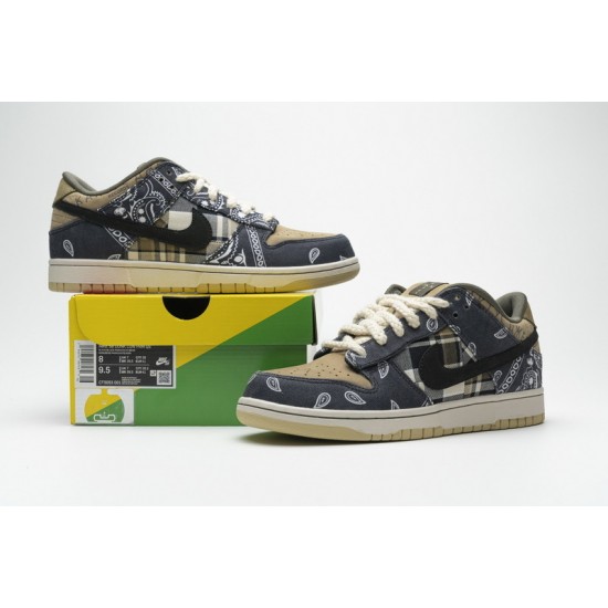 Travis Scott x Nike SB Dunk Low Blue Brown CT5053-001