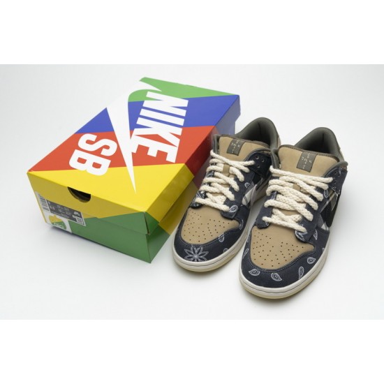 Travis Scott x Nike SB Dunk Low Blue Brown CT5053-001