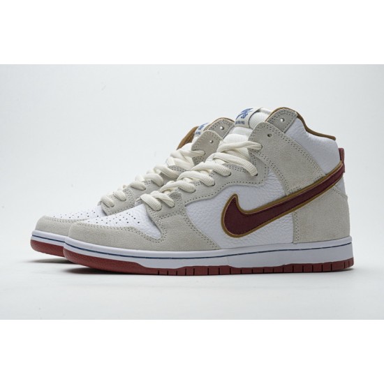 Unsiex Nike SB Dunk High "Team Crimson" White Red CV9499-100