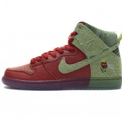 Nike SB Dunk High "Strawberry Cough" Red Green CW7093-600