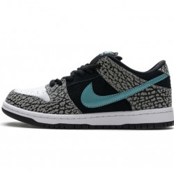 Nike SB Dunk Low "Atmos Elephant" Black White Blue BQ6817-009