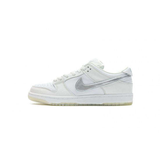 Nike SB Dunk Low Pro QS "Diamond Supply" White Silver BV1310-100 36-46 Nike SB Dunk Low Pro QS "Diamond Supply" White Silver BV1310-100 36-46