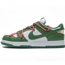 Off-White x Nike Dunk SB Low "Pine Green" White Green CT0856-100
