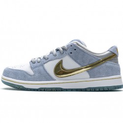 Sean Cliver x Nike SB Dunk Low "Holiday Special" Blue Gold DC9936-100