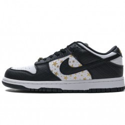 Supreme x Nike SB Dunk Low "Black Stars" Black White DH3228-102