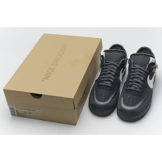 Off-White x Nike Air Force 1 Low Black White AO4606-001