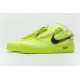 Off-White x Nike Air Force 1 Low "Volt" Green Black AO4606-700