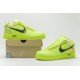 Off-White x Nike Air Force 1 Low "Volt" Green Black AO4606-700