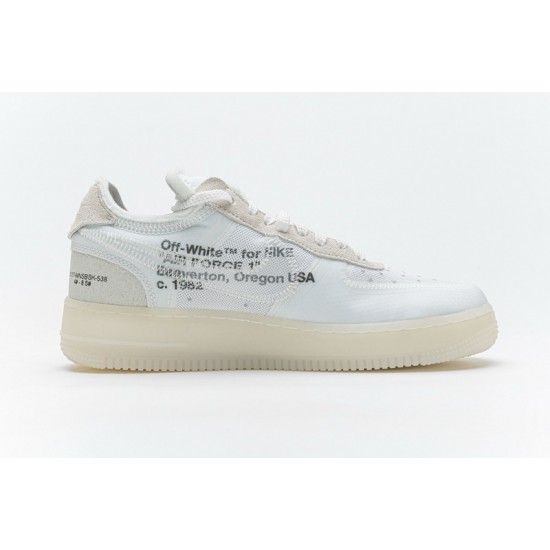 Off-White x Nike Air Force 1 Low "The Ten" White AO4606-100