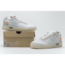 Off-White x Nike Air Force 1 Low "The Ten" White AO4606-100