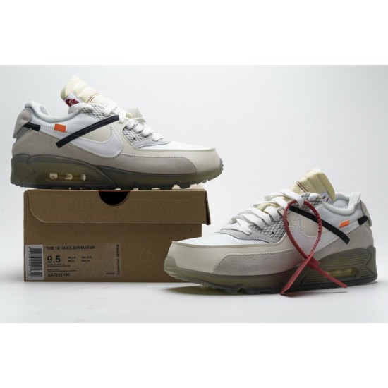 Off-White x Nike Air Max 90 "The Ten" All White AA7293-100
