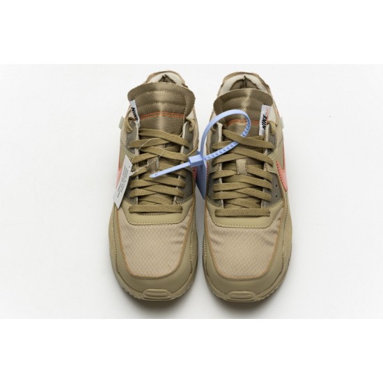 Off-White x Nike Air Max 90 "Desert Ore" Brown Orange AA7293-200