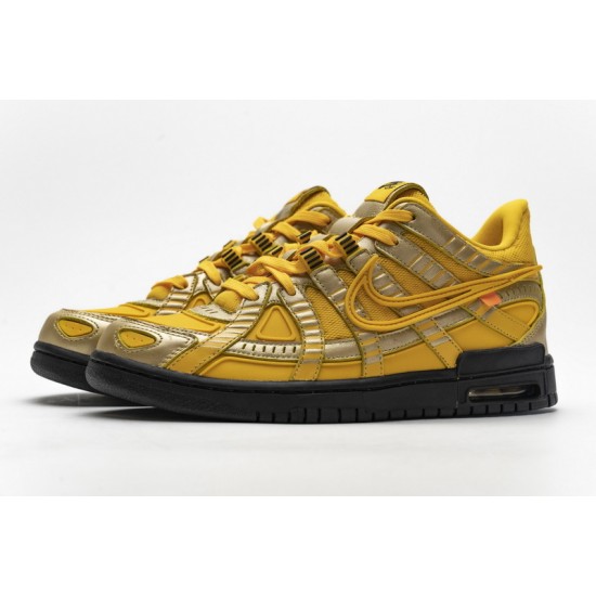 Off-White x Nike Air Rubber Dunk "University Gold" Yellow Gold CU6015-700
